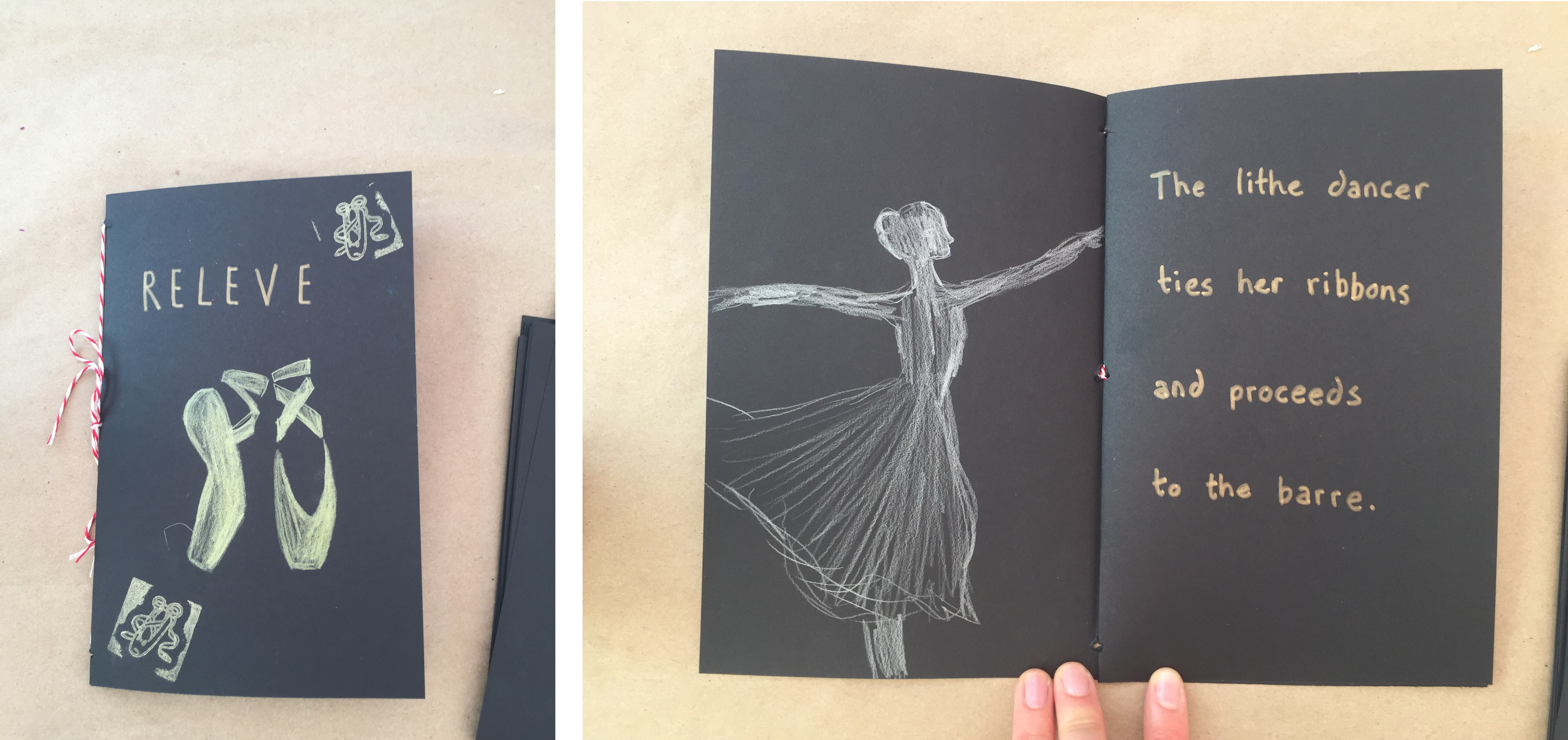 A book created during teaching artist Jenny Ziomek's workshop