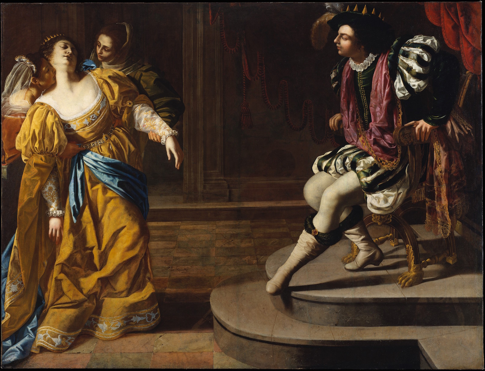 Artemisia Gentileschi's painting, Esther before Ahasuerus, 1628-30, The Metropolitan Museum of Art