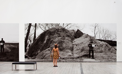 Installation view, Michael Heizer: Actual Size