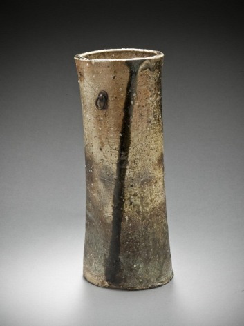 Iga Flower Vessel, Japan, Momoyama period, 1573-1615, gift of Camilla Chandler Frost 