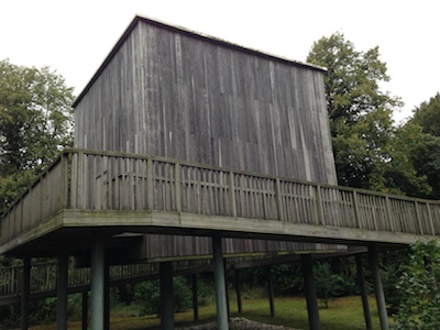 Exterior of James Turrell's Skyspace at Houghton Hall