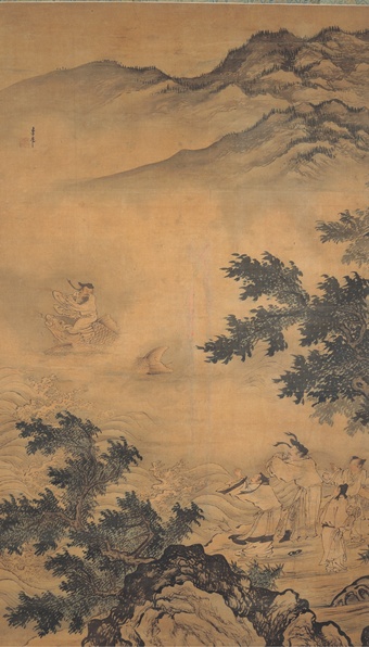 Li Zai, The Daoist Adept Qin Gao Riding a Carp, Ming dynasty, 15th century, Shanghai Museum