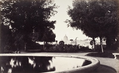 James Anderson, St. Peter's From Pincian Hill, 1860s, printed 1860s, the Marjorie and Leonard Vernon Collection, gift of the Annenberg Foundation, acquired from Carol Vernon and Robert Turbin