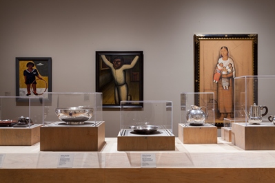 Installation view, Latin American art galleries