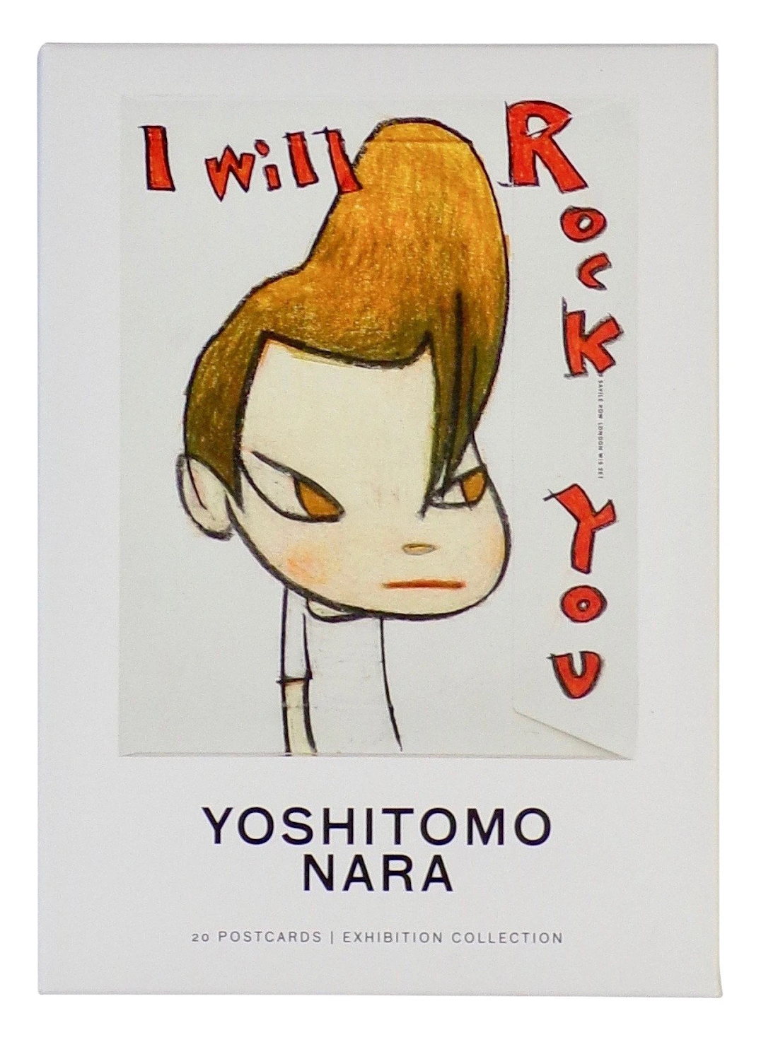 Yoshitomo Nara, Rock You!, 2012, collection of the artist, © Yoshitomo Nara 2012, photo by Keizo Kioku, courtesy of the artist. Yoshitomo Nara Postcard Folio, photo © Museum Associates/LACMA