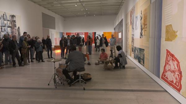 LACMA members and performers during dublab’s Close Quarters event in Rauschenberg: The 1/4 Mile, May 11, 2019