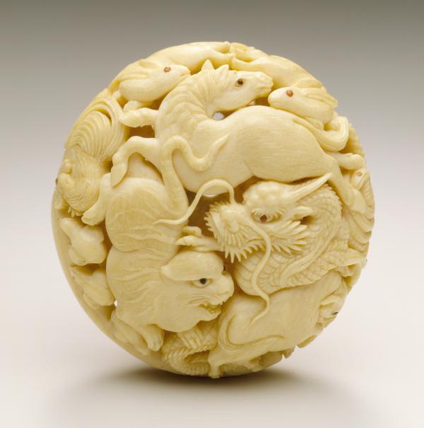 Kaigyokusai Masatsugu, Zodiac Animals, mid- to late 19th century