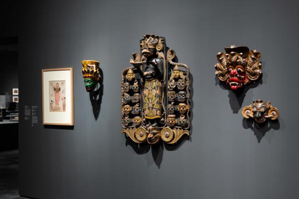 Installation photograph, The Jeweled Isle: Art from Sri Lanka, Los Angeles County Museum of Art, December 9, 2018–June 23, 2019