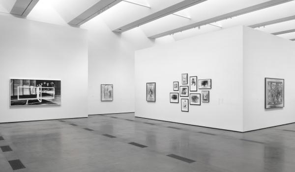 Installation photograph, Vera Lutter: Museum in the Camera, Los Angeles County Museum of Art, 2020, art © Vera Lutter, photo © Museum Associates/LACMA