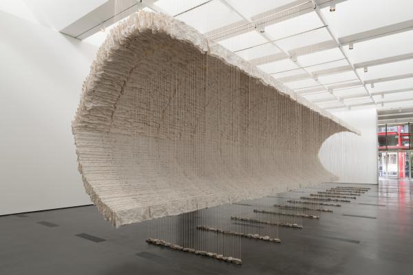 Installation photograph, Zhu Jinshi, Wave of Materials, 2007/2019