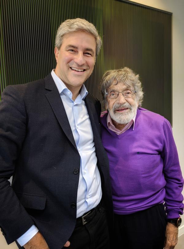 Michael Govan and Carlos Cruz-Diez