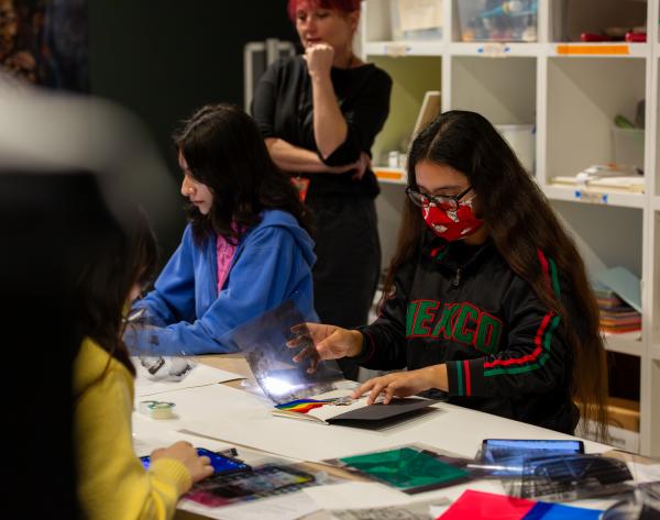 Photo of teens in workshop