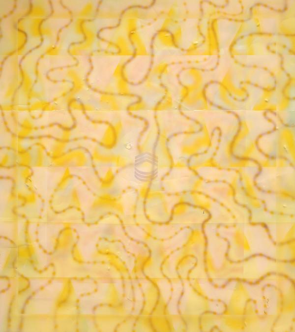 Yellow abstract painting