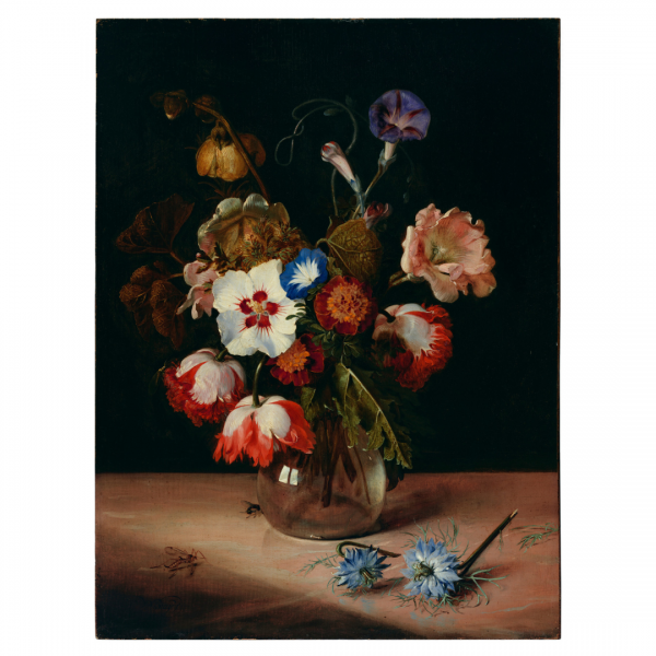 Painting of flowers in a vase