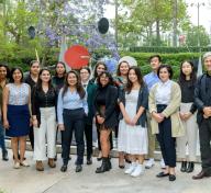 LACMA director and Wallis Annenberg CEO Michael Govan with the 2019 Mellon Summer Academy participants, photo © Museum Associates/LACMA