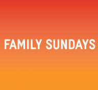 Graphic reading "Andell Family Sundays Anytime"