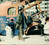 Howard Smith at the Kallio children's playground in Helsinki, 1972, Photo © Yrjo Sotamaa