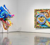 Installation photograph, Frank Stella: Selections from the Permanent Collection, Los Angeles County Museum of Art