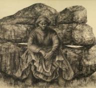 Charles White, General Moses (Harriet Tubman), 1965, private collection, © The Charles White Archives, photo courtesy of Swann Auction Galleries