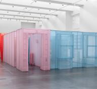 Doh Ho Suh installation of colorful apartment layout