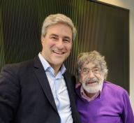 Michael Govan and Carlos Cruz-Diez