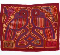 Mola (Textile Panel) with Mirror Image of Parrots, Panama, San Blas, Kuna People, last quarter of 20th century