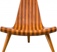 Striped wooden chair