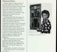 Betye Saar in the April 1973 issue of LACMA’s member calendar, photo © Museum Associates/LACMA