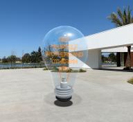 Lightbulb sculpture